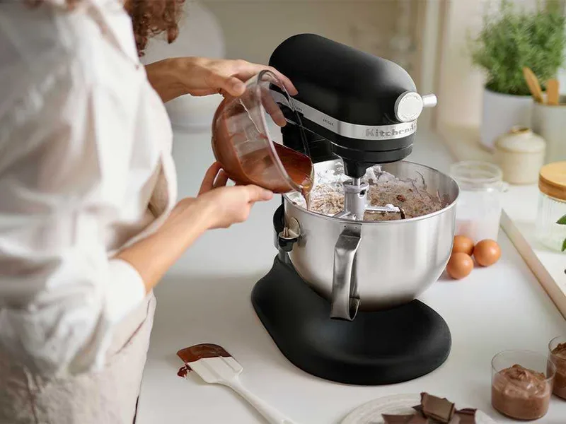 KitchenAid Artisan 5KSM60SPX-EBM Noir mat - Batteur mélangeur planétaire avec cuve amovible