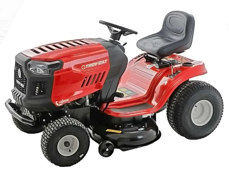Troy Bilt Horse 107T-S - Tracteur tondeuse - boîte continue CVT - éjection latérale