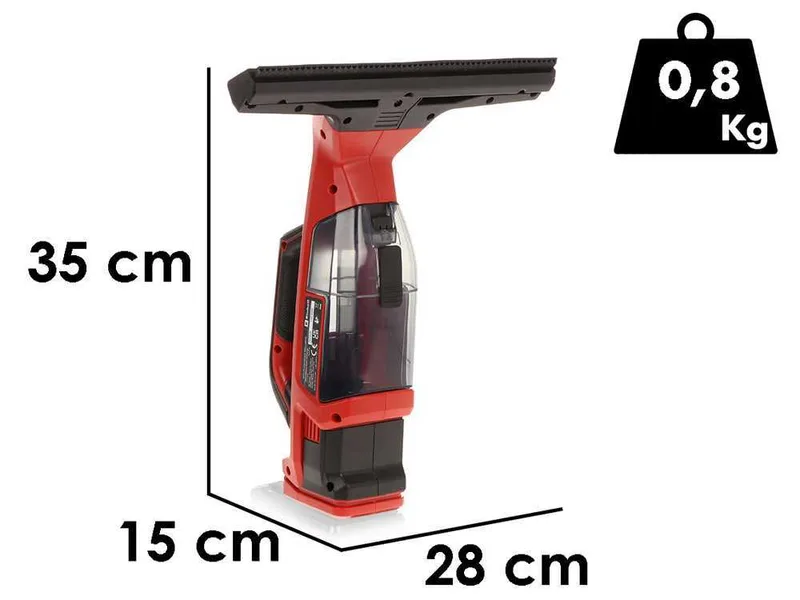 Einhell BRILLIANTO - Nettoyeur de vitres à batterie - aspire résidu humide