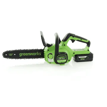 Greenworks GD24CS30 - Tronçonneuse électrique à batterie 24 V 4 Ah - Lame de 30 cm