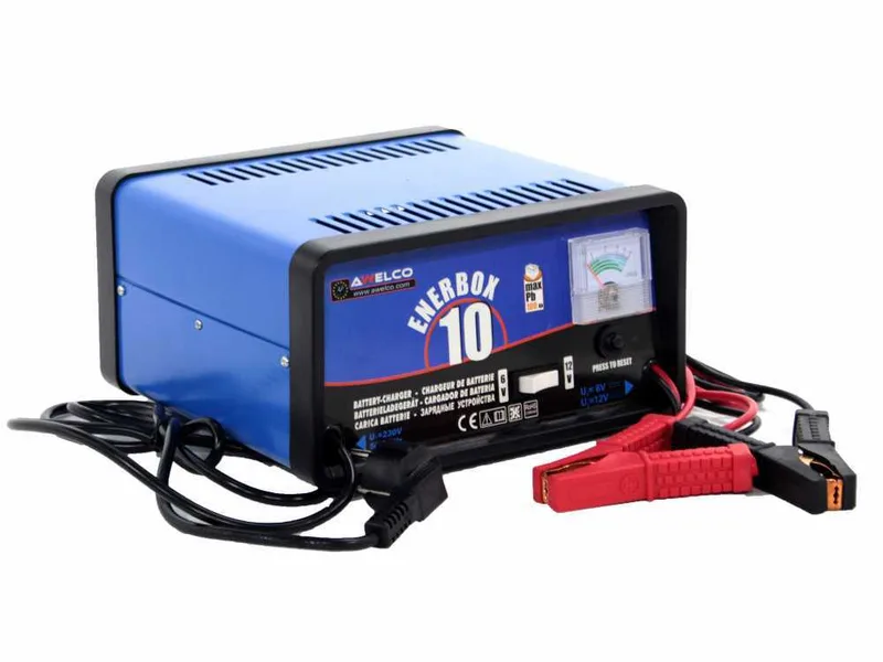 Awelco ENERBOX 10 - Chargeur de voiture - alimentation monophasée - batteries 6V et 12V