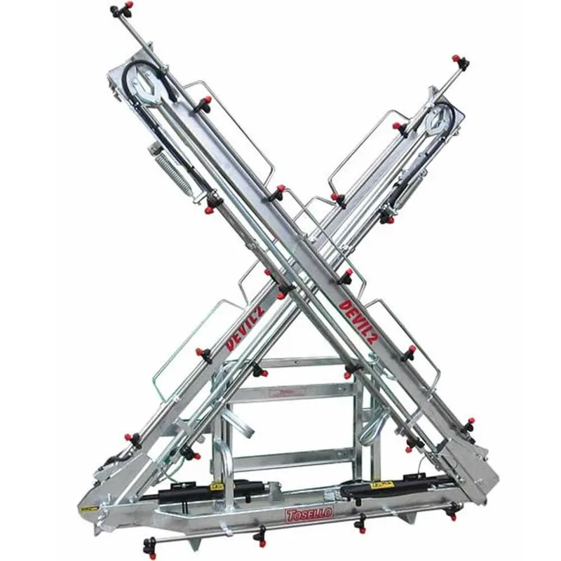 Rampe désherbage hydraulique galvanisée 10 m 20 jets, anti-goutte à membrane – 2 vérins