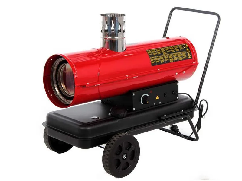 GeoTech IDH 2000 - Générateur d'air chaud diesel - à chauffage indirect - sur chariot