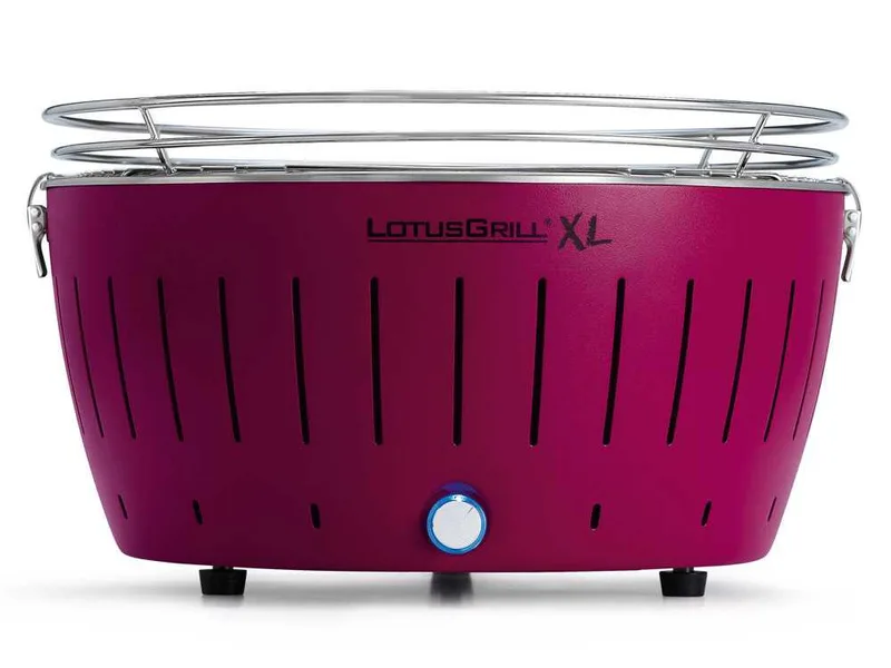 LotusGrill LG G435 U PU - Barbecue portable pour l'extérieur XL - Coque violette