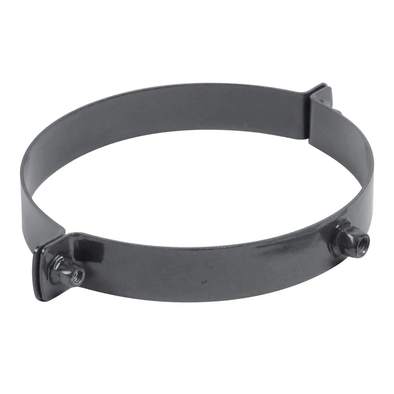 Raik tuyau de fumée / tuyau de poêle émaillé 150mm - collier de serrage gris