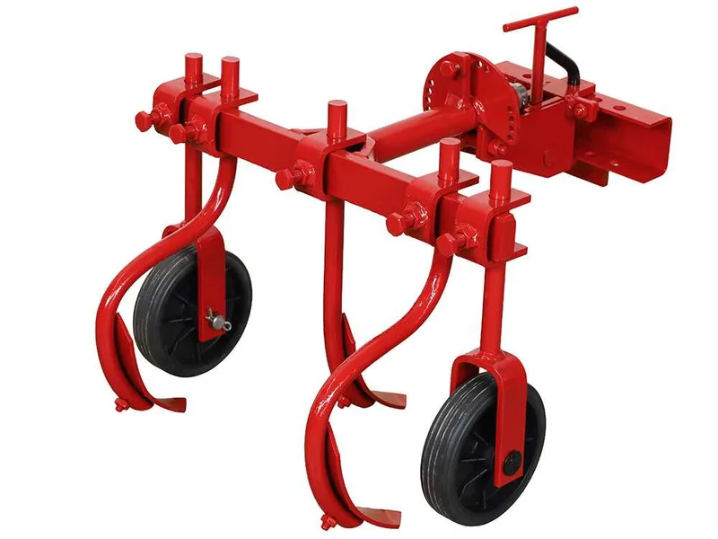 Extirpateur à trois socs ET-3 avec attache rapide réglable et barre porte-outils - Pour motoculteurs de 6 à 10 CV