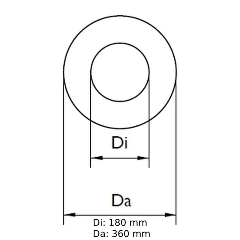 Schiedel traversée de paroi et de plafond ronde Ø130 mm L=1000 mm brillante