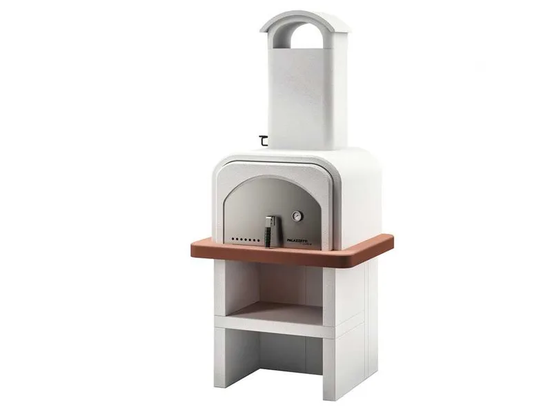 Palazzetti Stefy - Four à bois en ciment d'extérieur - Avec chambre de cuisson 52x51 cm