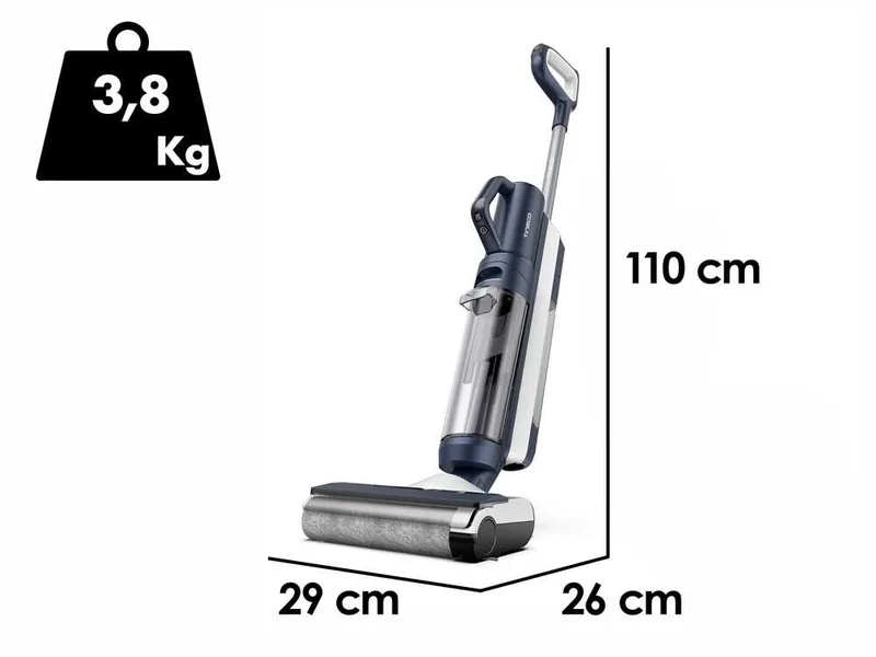 Tineco Floor One S5 Combo Plus - Nettoyeur de sols à batterie et aspirateur à main - 3 en 1 : lave, sèche et aspire