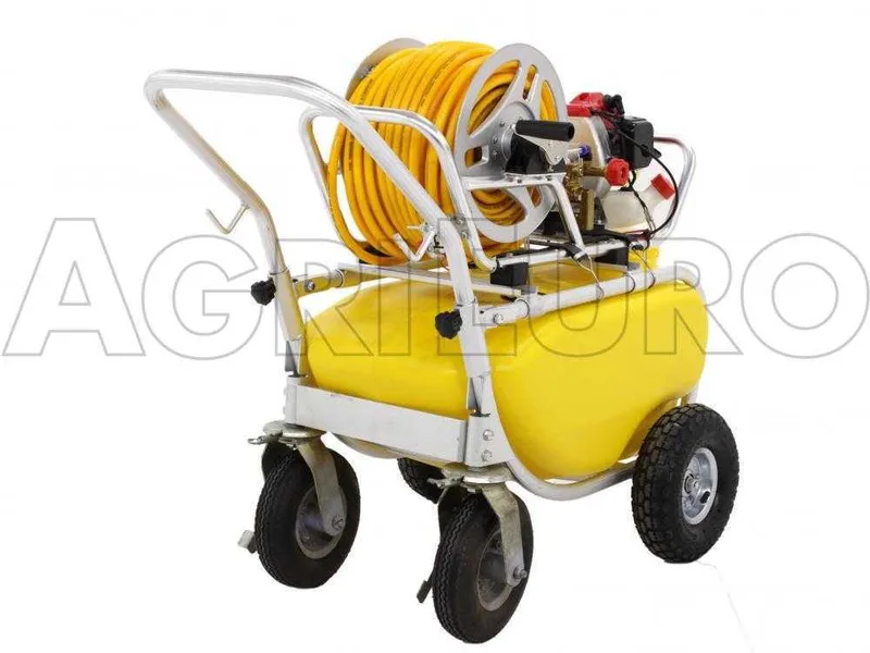 Pompe agricole thermique sur chariot GeoTech SP 550 2S ALU - moteur 2 temps à mélange