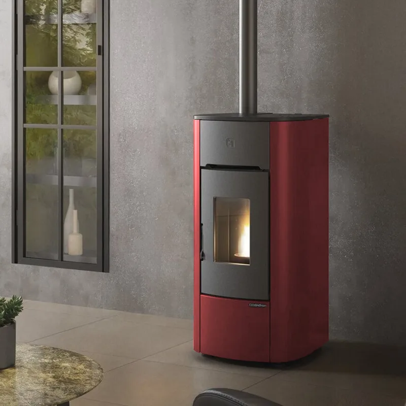 Extraflame Angelica Plus Evo Poêle à granulés Prestige Line bordeaux
