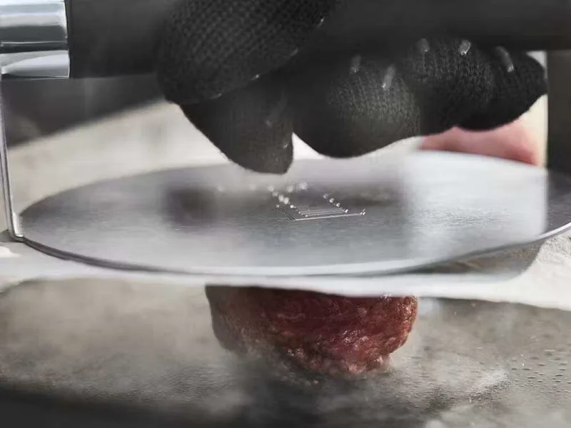 Presse à smashed burgers pour plancha Weber