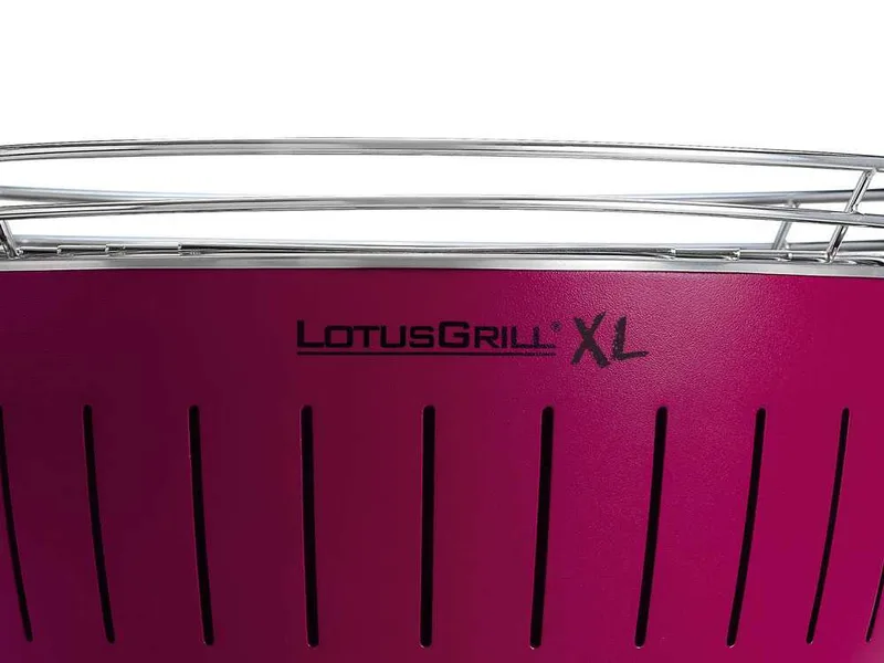 LotusGrill LG G435 U PU - Barbecue portable pour l'extérieur XL - Coque violette