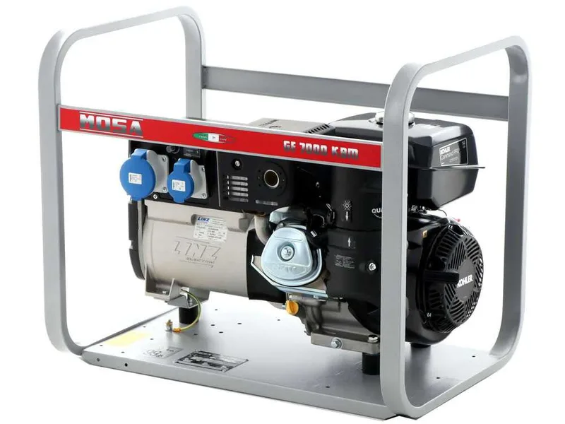 MOSA GE 7000 KBM AVR - Groupe électrogène à essence avec AVR 6.5 KW - Continue 5.4 kW monophasé - Moteur Kohler CP CH440