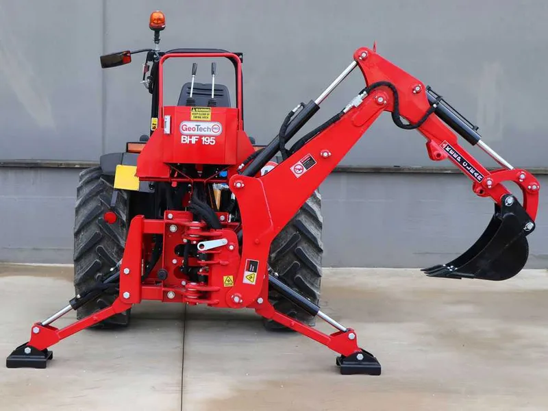 GeoTech Pro BHF 195 - Pelle rétro fixe pour tracteur