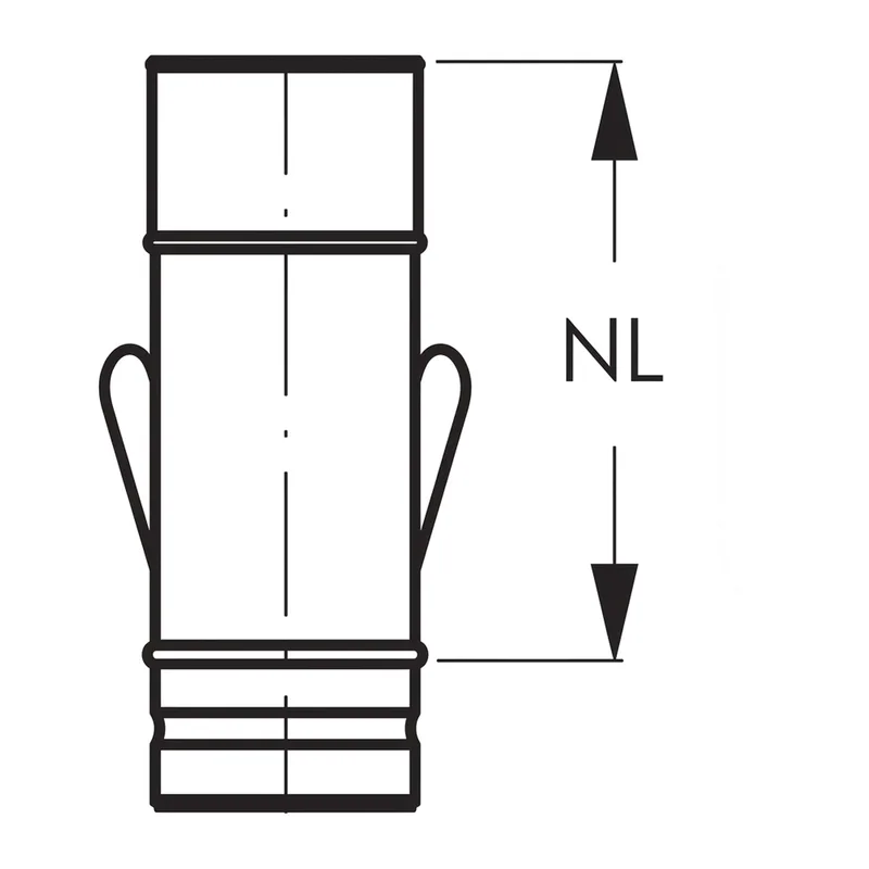Schiedel Élément de purge PPL ovale 250 mm Ø 180 mm