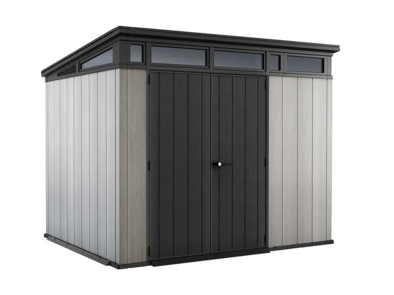 Keter Artisan gris - Abri de jardin - Avec porte double battant - 277x218x226 cm
