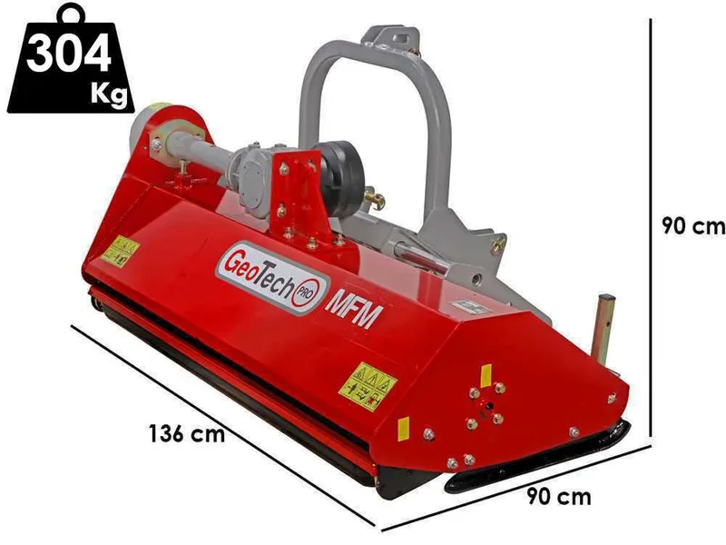 GeoTech Pro MFM 125-H - Broyeur sur tracteur - Série médium - Déport hydraulique
