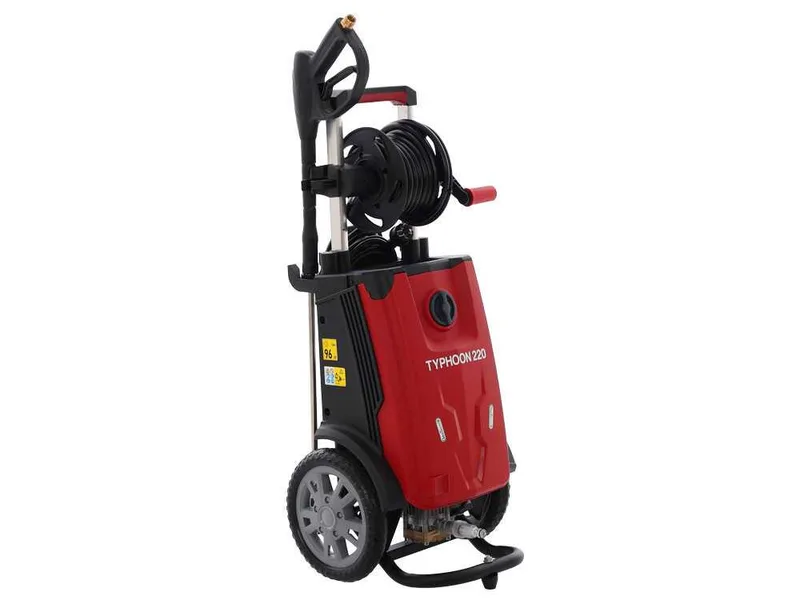 GeoTech Typhoon 220 – Nettoyeur haute pression avec lance professionnelle et kit débouche-canalisations – 220 bar – 510 l/h