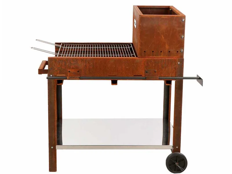 Barbecue à bois et charbon Super Flipper en corten