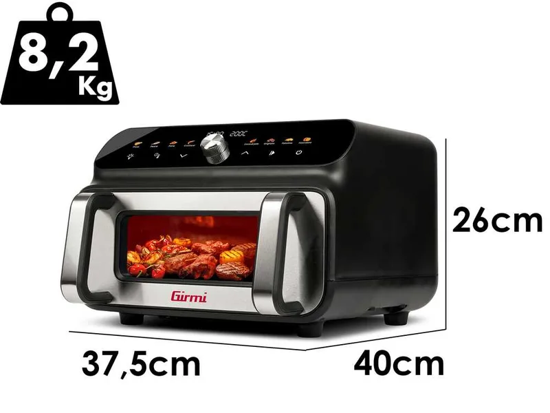 Girmi FG77 Ecofrit Grill - Friteuse à air chaud - Four électrique 10 L