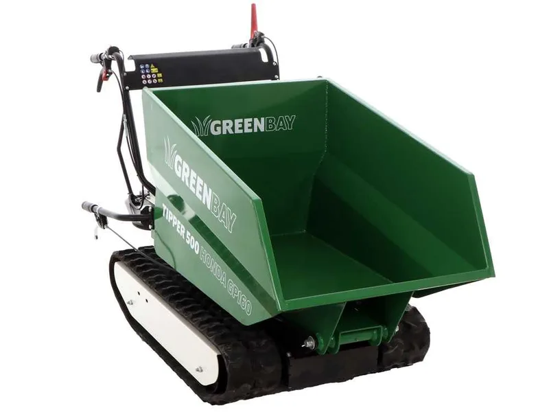 Brouette motorisée à chenilles dumper GreenBay Tipper 500 - Moteur Honda GP160