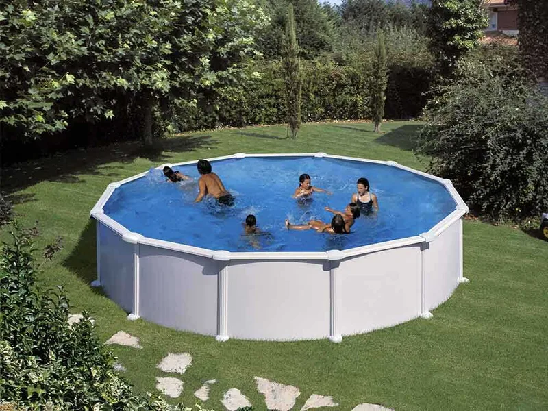 Gre Atlantis Ronde Ø550 x 132 cm - Piscine hors-sol en acier