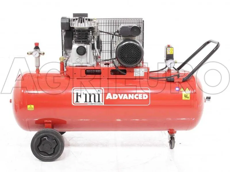 Fini Advanced MK 103-150-3M - Compresseur d'air électrique monophasé à courroie - Moteur 3 CV - 150 L