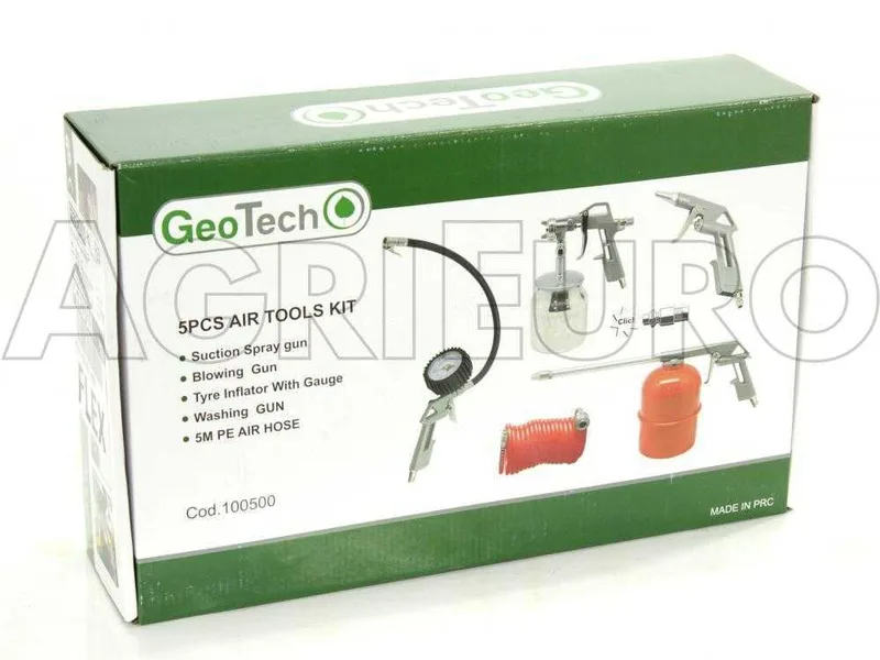 Kit Accessoires pneumatiques 5 pièces pour compresseur – GeoTech