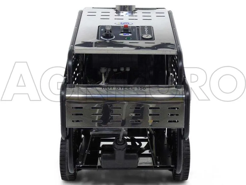ITM - HOT STEEL 150/15 - Nettoyeur professionnel haute pression à eau chaude - triphasé - 150 bar - 900 l/h - INOX