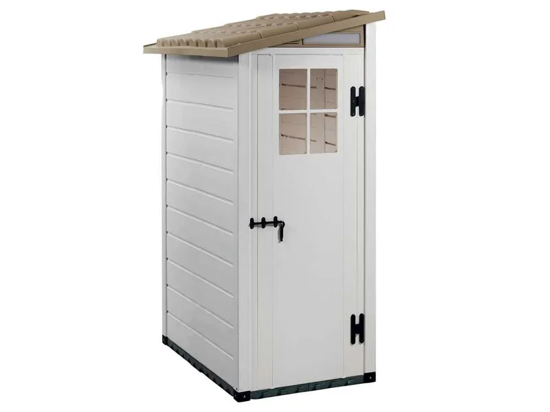 Garofalo Tuscany Evo 100 Terrace - Abri de jardin - Avec fenêtre et porte à un battant - 82,5 x 122,5 x 201 cm