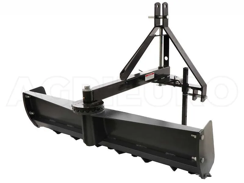 Lame niveleuse pour tracteur Blackstone B-GB 140 à rotaton simple 360° et bras orientable