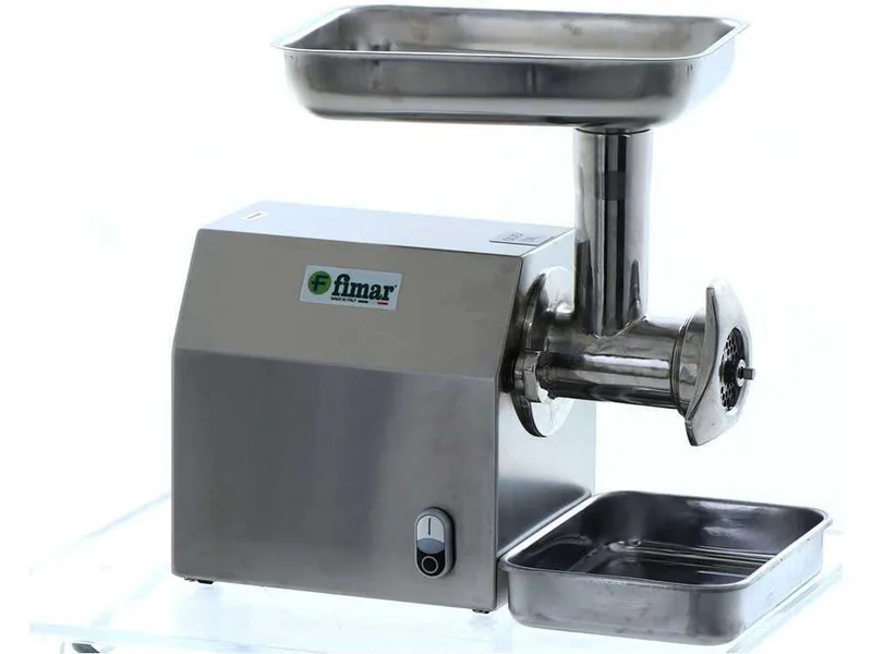 Fimar TC12C - Hachoir à viande électrique - 400 V - 1 CV - Groupe de hachage INOX - Sans inverseur de marche