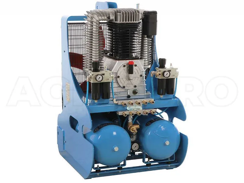 Compresseur avec attelage pour tracteur Campagnola PTO ECOPLUS 1500 - Récolte olives et taille