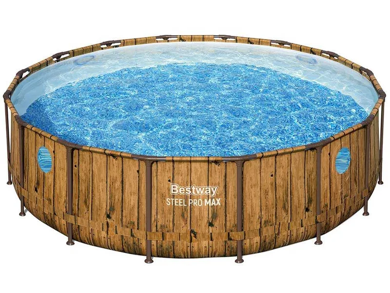Bestway Steel Pro Max Splashview 56725 - Ø488x122 cm - Piscine ronde pour 9-10 personnes