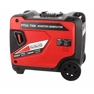 GeoTech Pro PTGA 7500 - Groupe électrogène inverter insonorisé sur chariot 5,8 kW - Continu 5,5 kW Monophasé