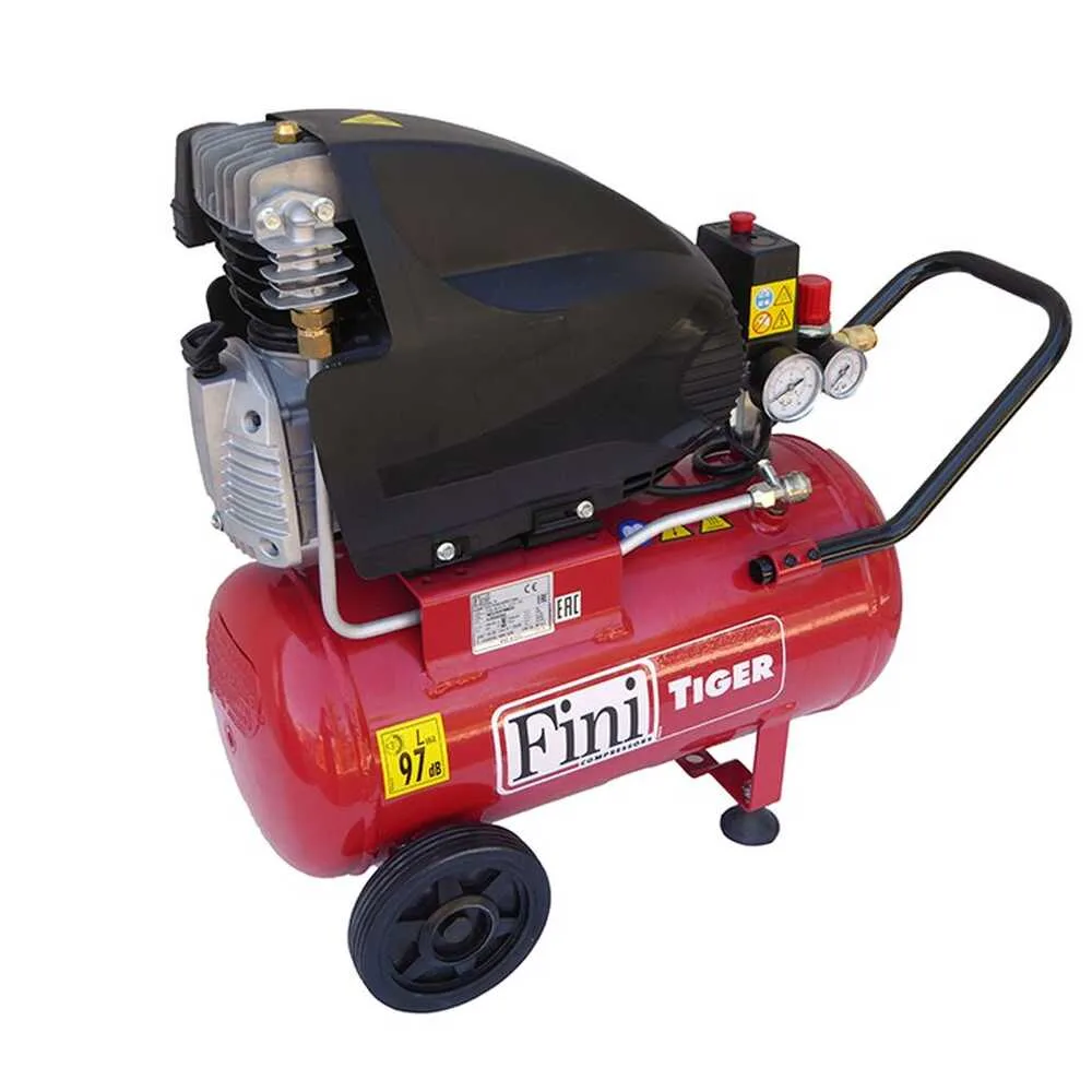 Fini Tiger MK 265 24 - Compresseur d'air électrique monophasé - Moteur 2 CV - 24 L