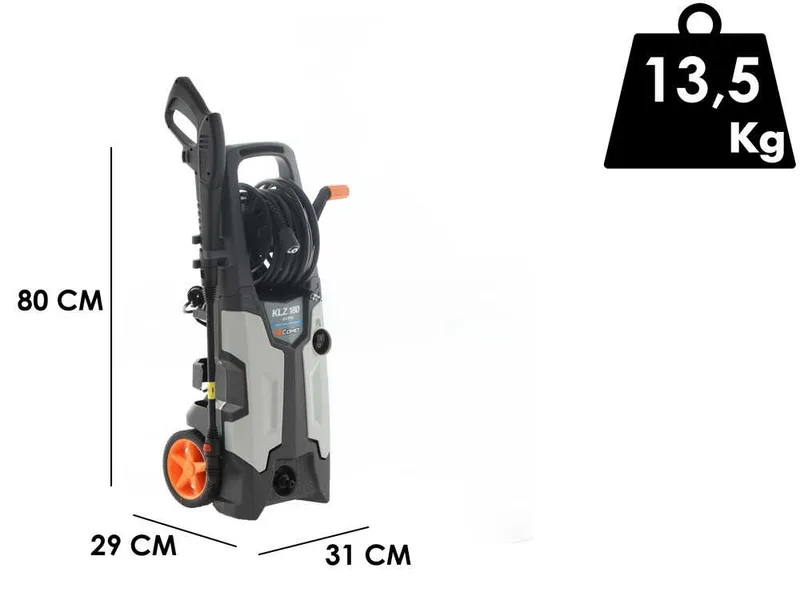 Nettoyeur haute pression à eau froide Comet KLZ 180 Extra - Pression maximale 180 bars