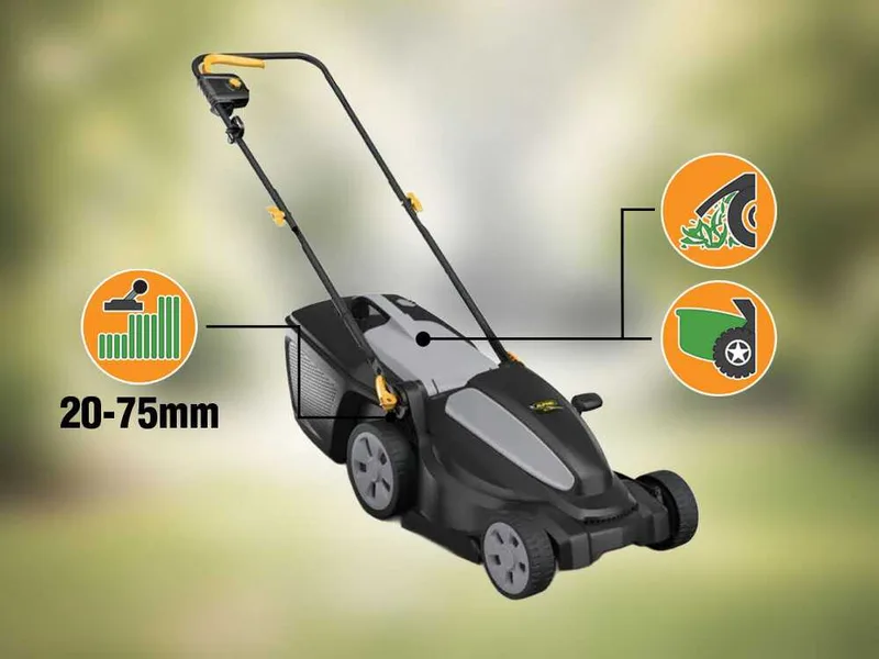 Alpina AL1 38 E - Tondeuse à gazon électrique - 1400 W - Largeur de coupe 38 cm