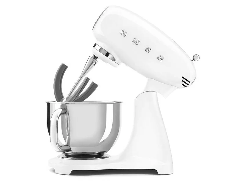 Smeg Full Color Blanc - Batteur mélangeur planétaire - Cuve en acier inoxydable de 4,8 litres