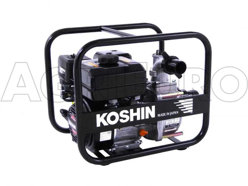 Motopompe thermique Koshin STV-50X pour eaux semi-chargées avec raccords de 50 mm