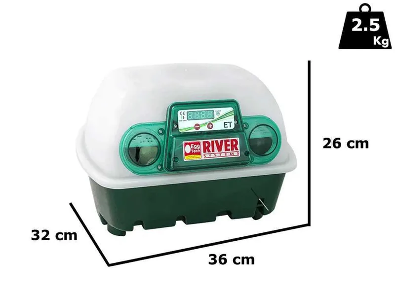 River Systems ET 12 - Couveuse pour œufs manuelle - 12 œufs
