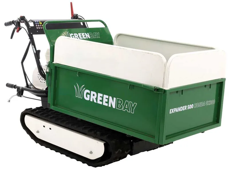 Brouette à moteur GreenBay expander 500 honda GX200 - Caisson extensible - Charge 500 kg