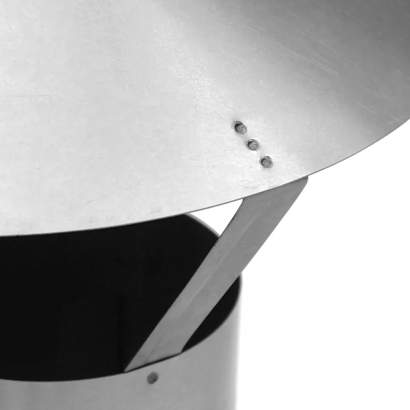 Raik Basic chapeau de pluie FAL 180mm simple paroi pour tuyau de fumée / conduit de fumée