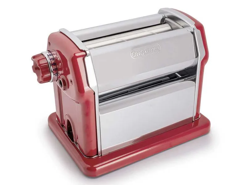 Imperia Gran Gourmet Rosso - Laminoir - Machine à pâtes manuelle en INOX