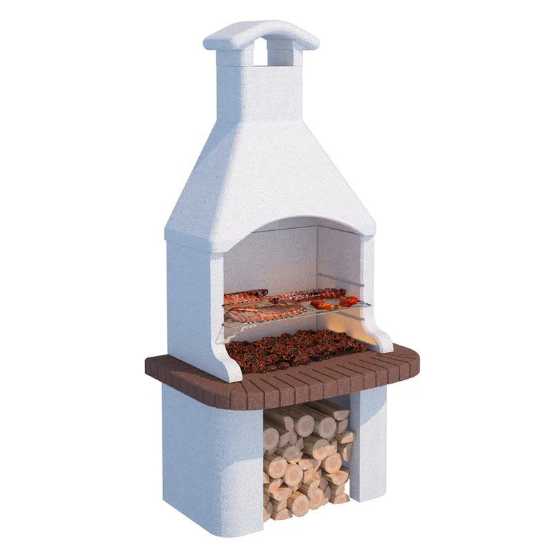 Linea VZ Tremiti - Barbecue à bois et charbon en maçonnerie