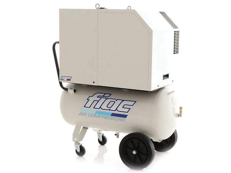 Fiac Silent AB90/360M - Compresseur d'air électrique monophasé à courroie - Moteur 3 CV - 90 L