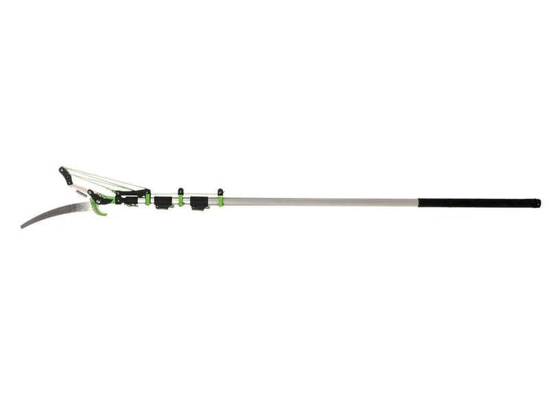 Verdemax - Échenilloir avec scie et perche télescopique à 3 sections de 190-500 cm