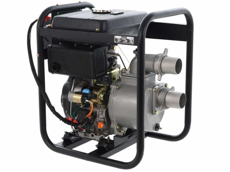Pompe thermique diesel Blackstone BD 8000ES raccords 80 mm - 3 pouces - démarrage électrique - réservoir de 14 litres - Euro 5