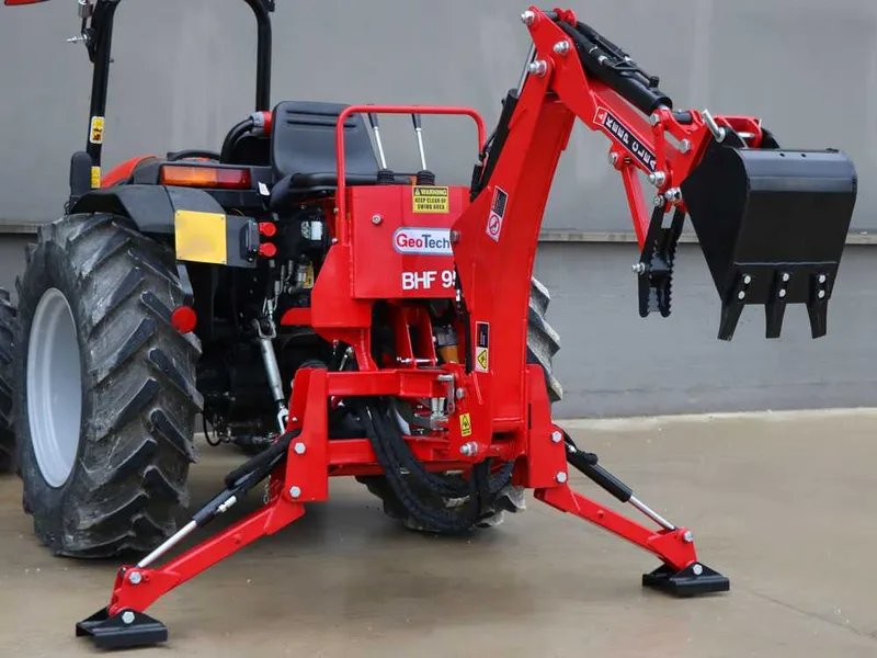 GeoTech Pro BHF 95 - Pelle rétro pour tracteur fixe
